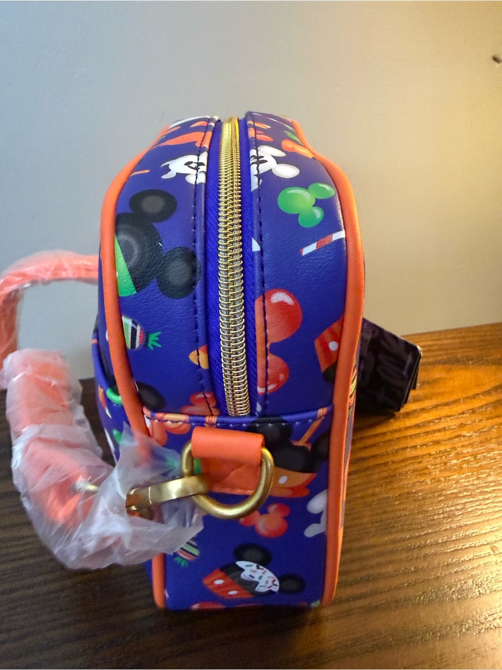 Loungefly Disney Mickey Mouse Halloween Treats Crossbody Bag - Picture 6 of 7